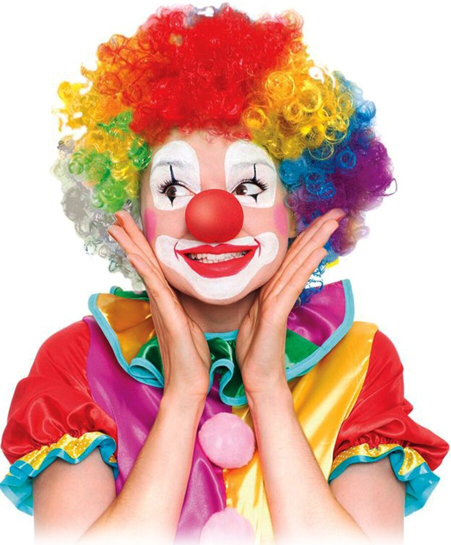 Карнавальный парик Веселуха Клоунский, разноцветный 1 шт