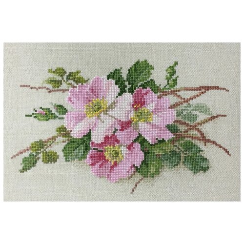 фото Набор для вышивания розовые нежные марья искусница