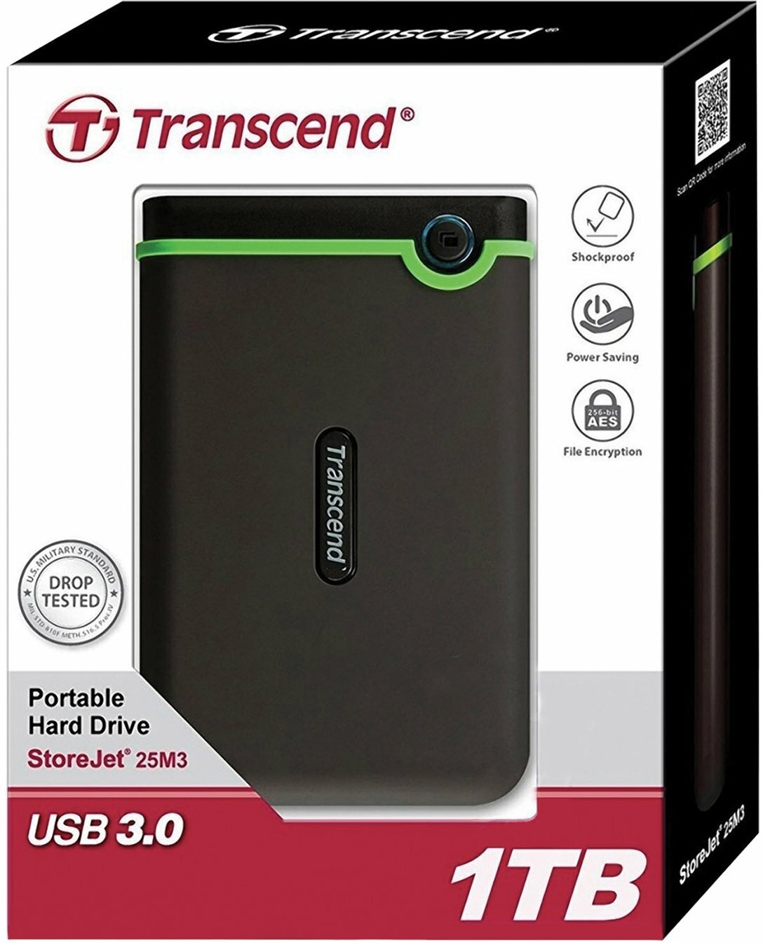 Внешний HDD Transcend StoreJet 25M3 1 ТБ (TS1TSJ25M3S)