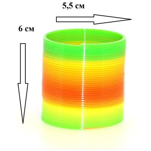 Пружинка игровая цветная Слинки