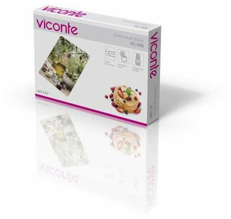 Весы Viconte VC-519-01 кухонные 5кг стекло