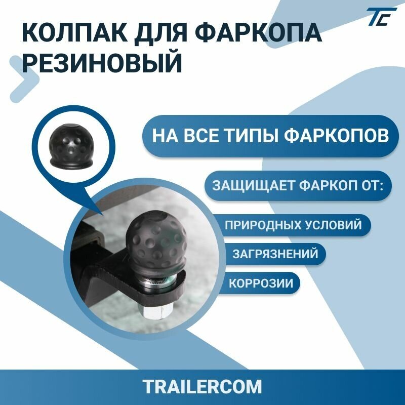 Защитный колпак для фаркопа резиновый TM5011