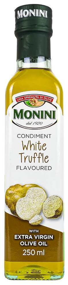 Оливковое масло Monini Extra Virgin Трюфельное нерафинированное высшего качества первого холодного отжима Экстра Вирджин, 0,25 л