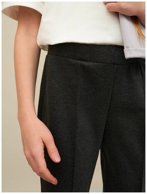 Школьные брюки VIAVILLE, размер 140, серый