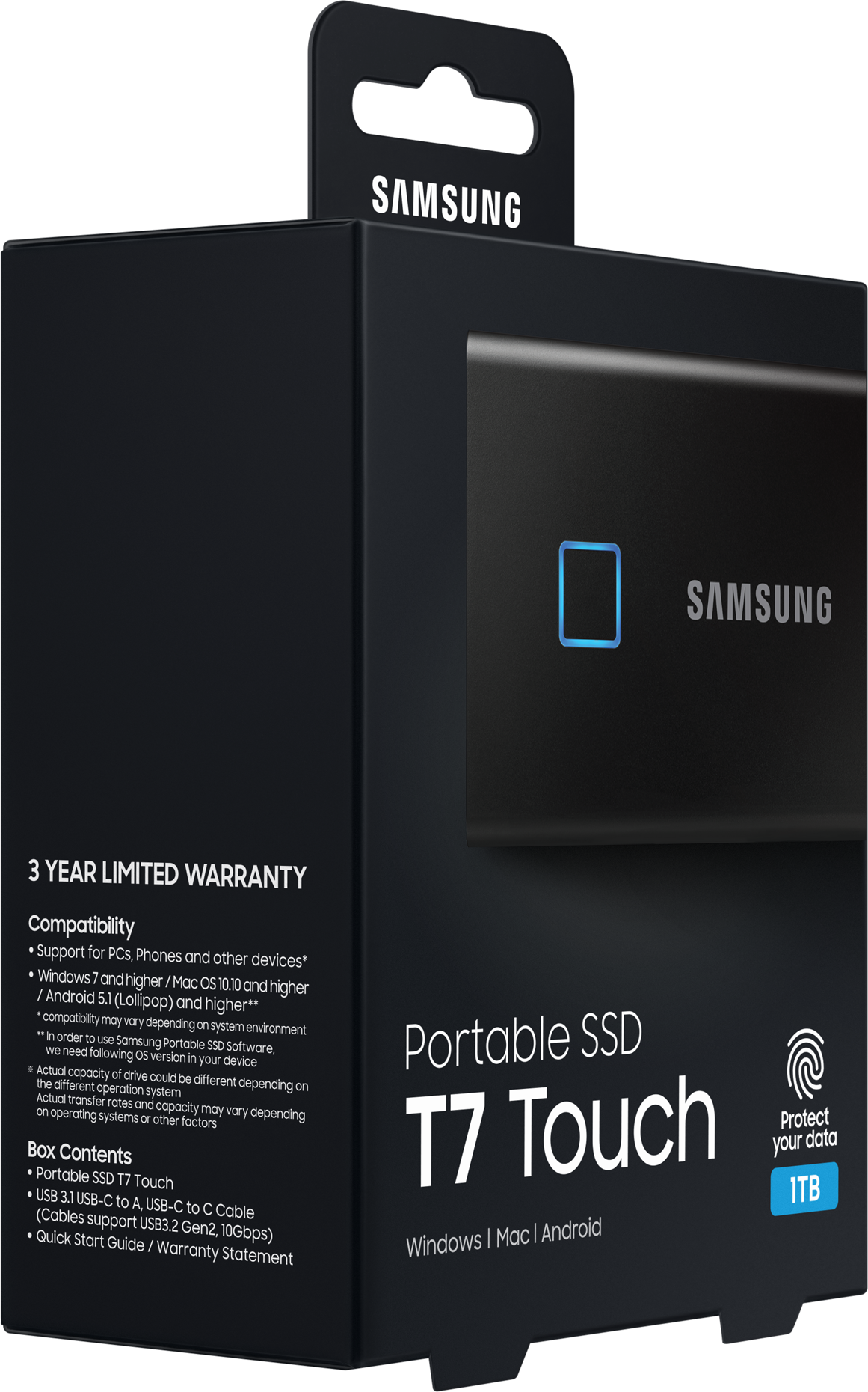 SSD накопитель SAMSUNG T7 Touch 2Тб, 1.8", USB Type-C - фото №10