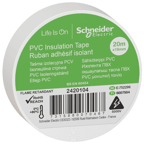 фото Изолента Schneider Electric 4692/2420 белый