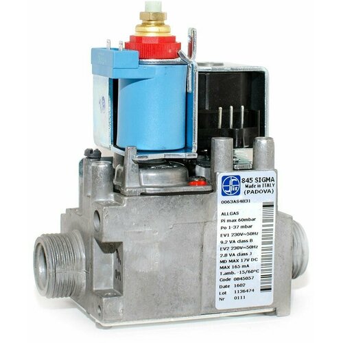 газовый клапан sit 845 0845063 для immergas 1 021496 Газовый клапан SIT 845 Beretta (20007784) R10021021, 10021021