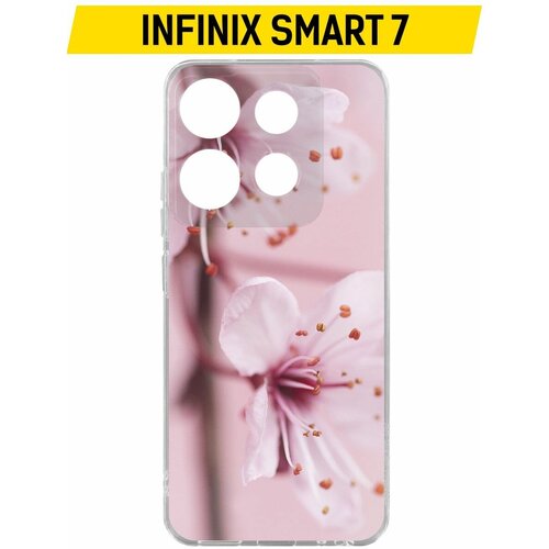 Чехол-накладка Krutoff Clear Case Весна для INFINIX Smart 7