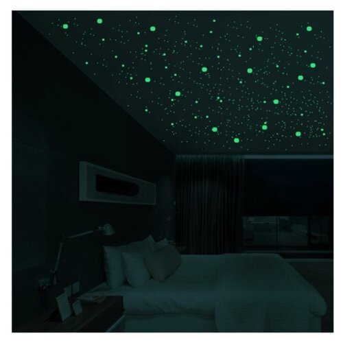 Светящиеся в темноте декоративныеинтерьерные наклейки в виде круга 524 шт 228₽