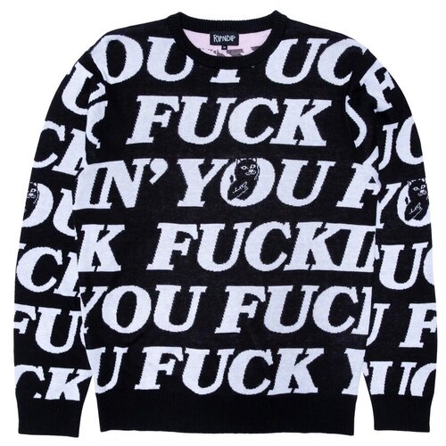 Свитер RIPNDIP Fuck You Knit Sweater Black / M