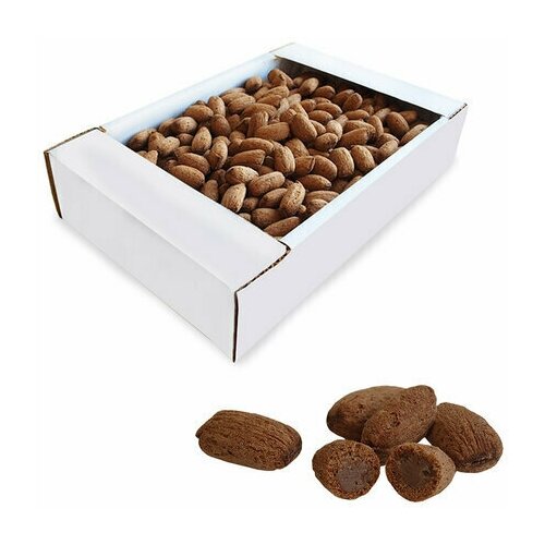 Подушечки семейка озби миндалевидные, со вкусом шоколада, 600 г, картонная коробка, 1291 - 2 шт.