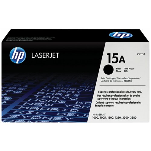 Картридж лазерный HP (C7115А) LaserJet 1000/1200/3300/3380 и другие, №15А, оригинальный, 2500 стр, С7115А