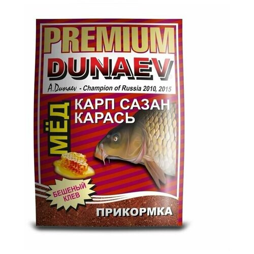 фото Прикормка "dunaev-premium" 1кг карп-сазан мед красная