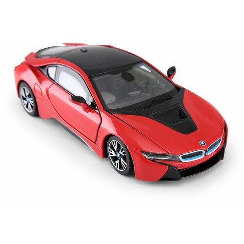 Машина Rastar BMW i8 красный 1:24 мотоцикл коллекционный bmw k1200rs motormax масштаб 1 6