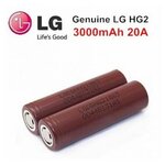 Высокотоковый аккумулятор lg hg2 18650 (оригинал) / Акуммулятор для вейпинга - изображение
