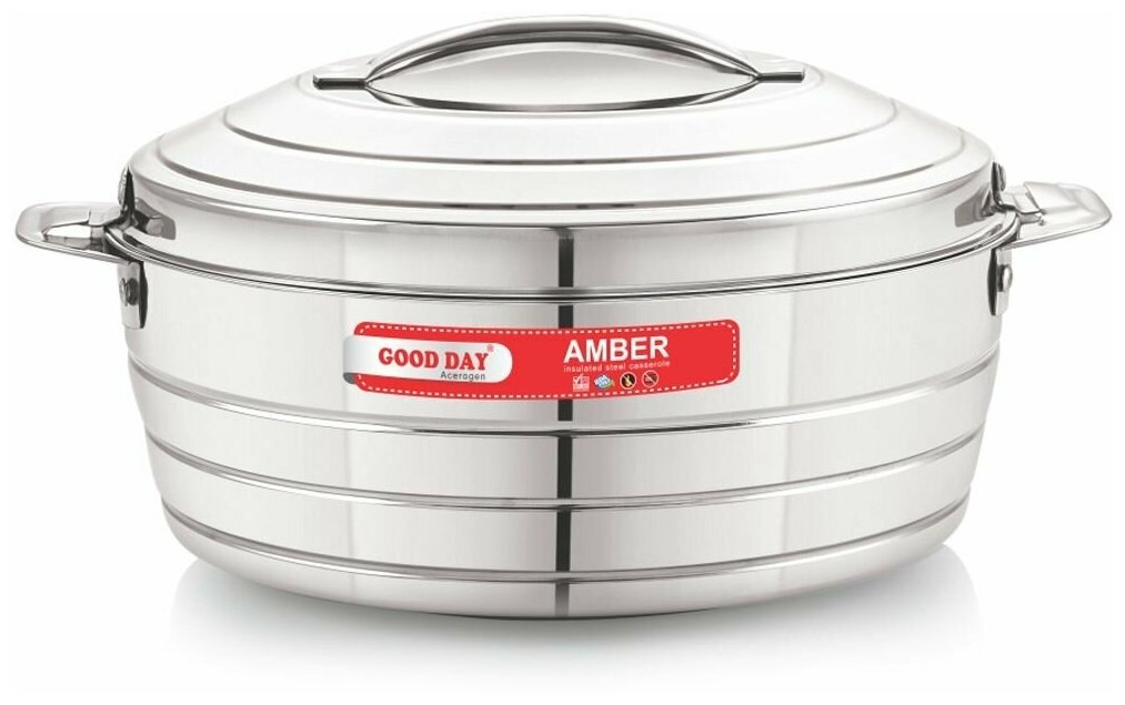 Термокастрюля Good Day Amber Steel, 3,0 л - фотография № 1