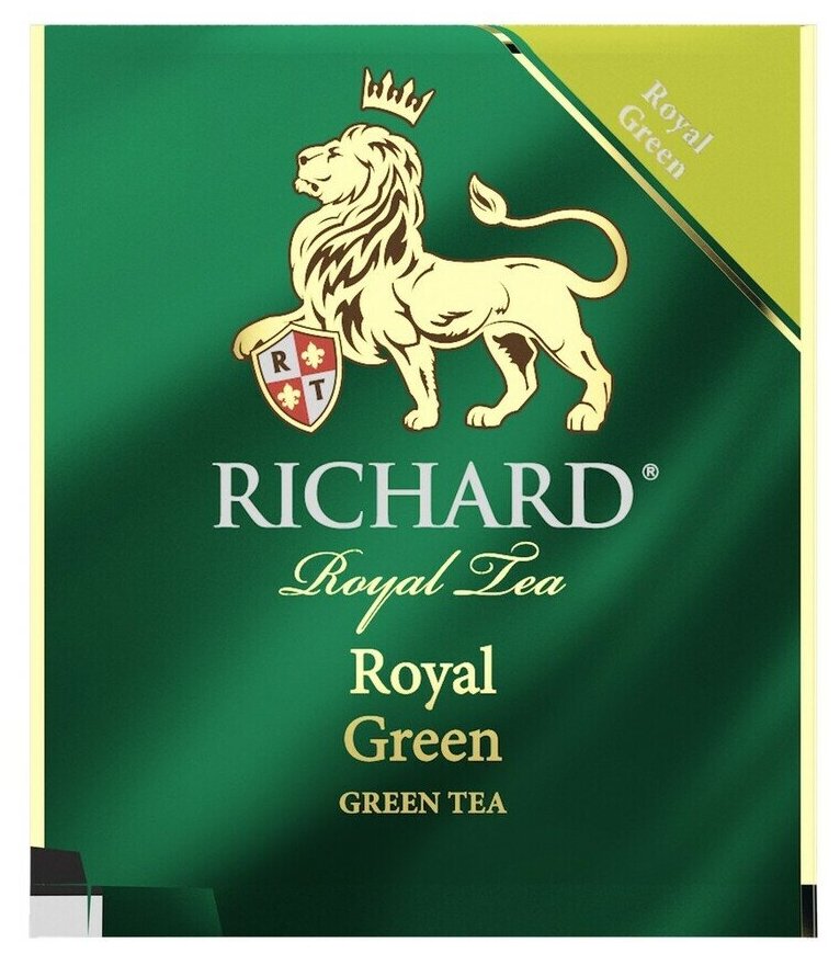 Чай зеленый Richard Royal Green 2г х 200 пакетиков с ярл. в конверте - фотография № 2