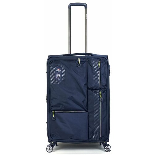 Чемодан MIRONPAN, 76 л, размер M, синий чемодан 76 л размер m синий