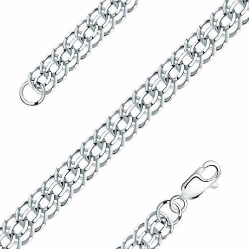 Цепь NOVIKOV Питон, серебро, 925 проба, длина 45 см, средний вес 29.3 г