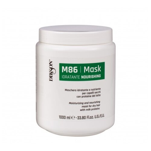 MASK NOURISHING M86 / Увлажняющая и питательная маска для сухих волос с протеинами молока, DIKSON 1000 мл