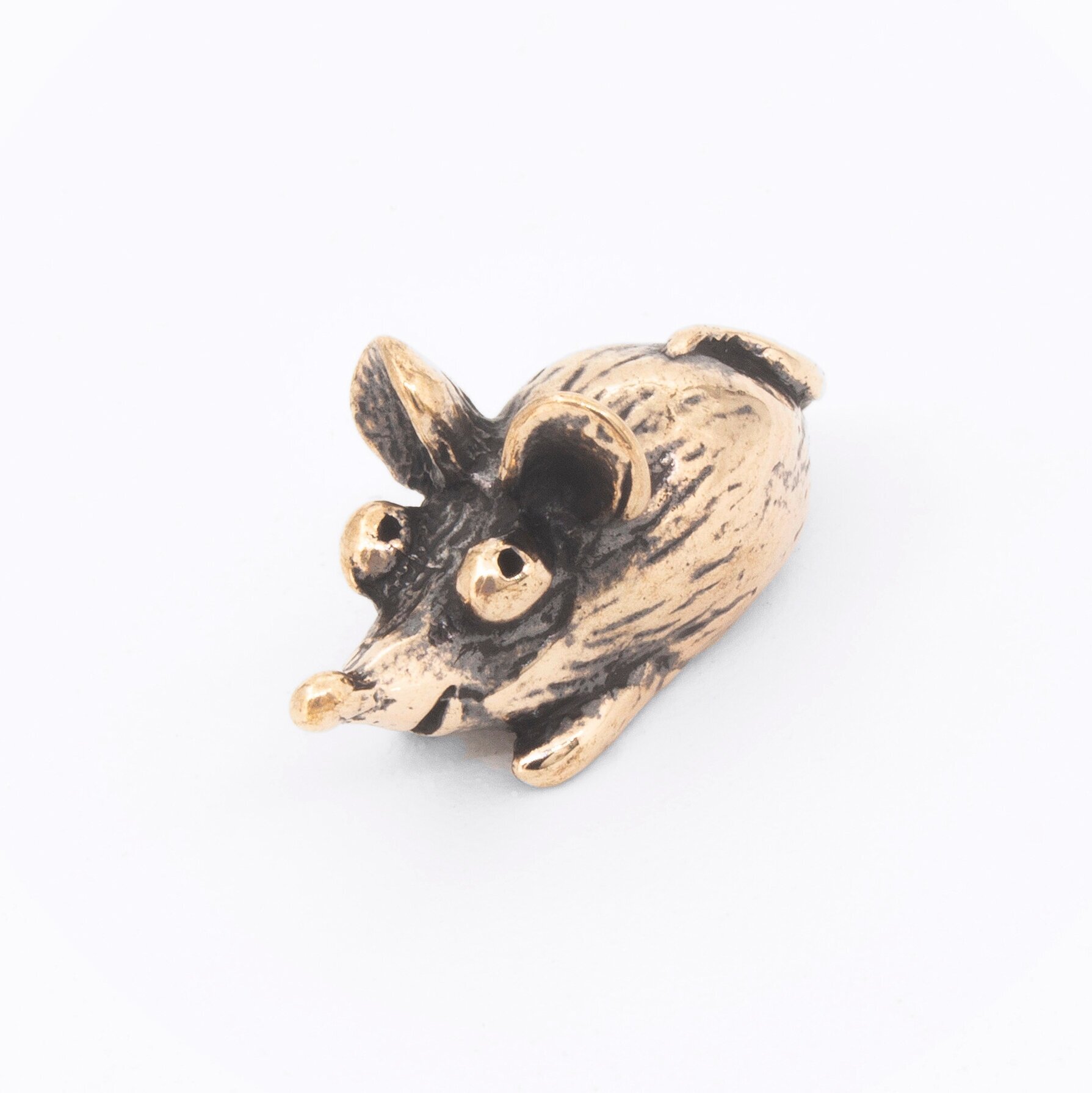Маленькая кошельковая Мышь Сувенир Бронза