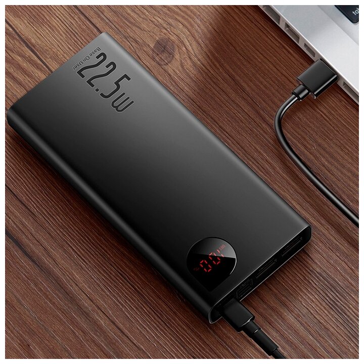 Внешний аккумулятор Baseus Adaman Metal Digital Display Fast Charge Power Bank 20000mAh 22.5W - фотография № 5