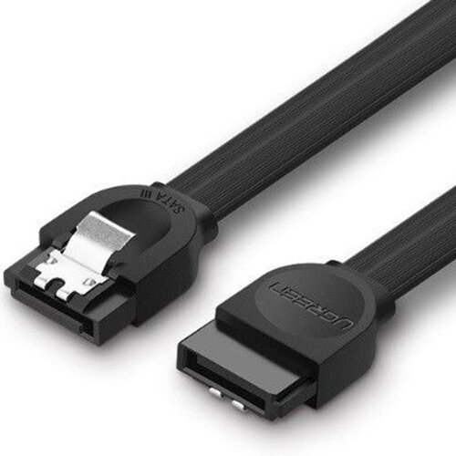 Кабель Ugreen US217 SATA - SATA Data Cable (0,5 метра) чёрный (30796)