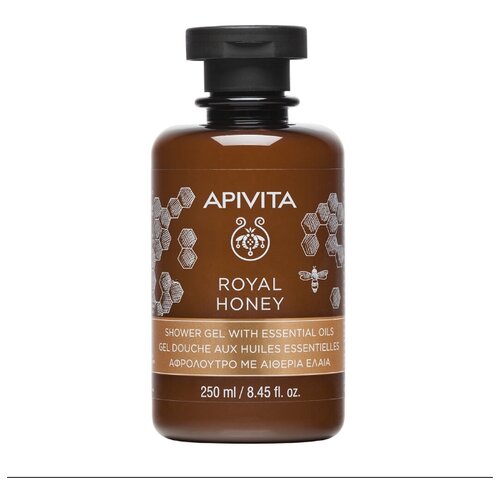 APIVITA/ROYAL HONEY/АПИВИТА КОРОЛЕВСКИЙ МЕД ГЕЛЬ ДЛЯ ДУША С ЭФИРНЫМИ МАСЛАМИ/250 МЛ