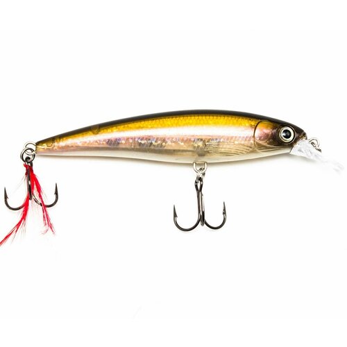 фото Воблер kyoda luck minnow-100su, длина 10 см, вес 15 гр, цвет p78-1, заглубление 1,0-1,2 м.