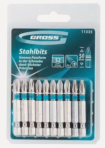 Изображение товара Биты Gross 11335, PH2x50, 10 шт.