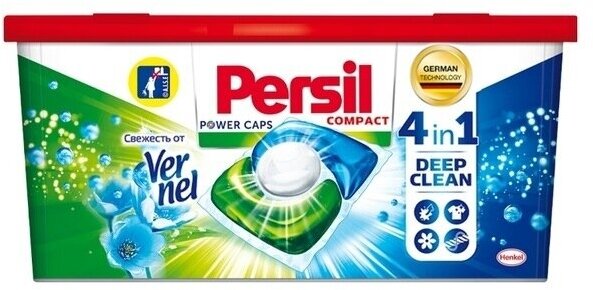 Капсулы для стирки Persil Power Caps Свежесть от Вернель 4в1, 10 шт.