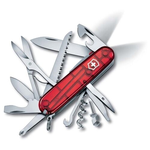фото Victorinox. нож перочинный "huntsman lite", 91 мм, 21 функция, полупрозрачный красный