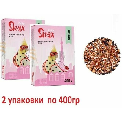 Корм Snax Daily для средних попугаев, 2шт по 400 г