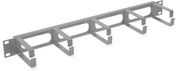 Кабельный органайзер 1U металлический Cabeus (JB08-1U-BK)