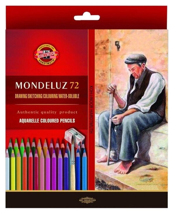 Карандаши акварельные MONDELUZ NATURE 3714 72цв/наб карт. уп 3714072001KZNV