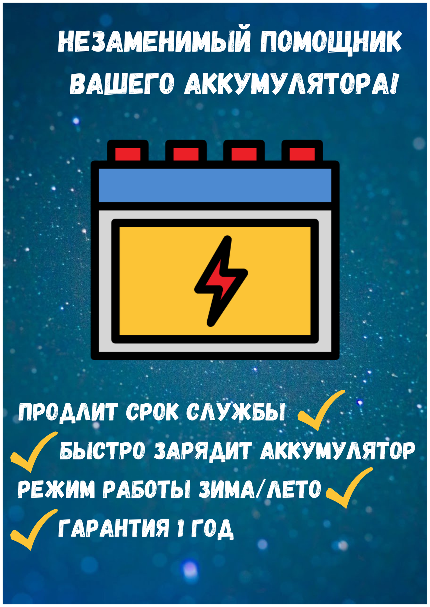 Профессиональное импульсное зарядное устройство "Триада-40" 2 режима работы: 6/12 А зима/лето