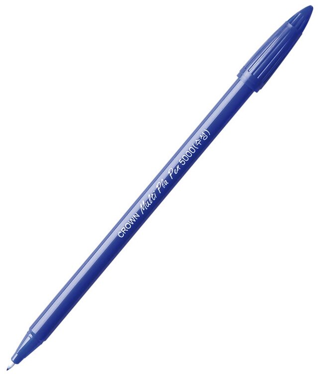 Ручка капиллярная Crown "MultiPla" синяя, 0,3мм, 12 штук