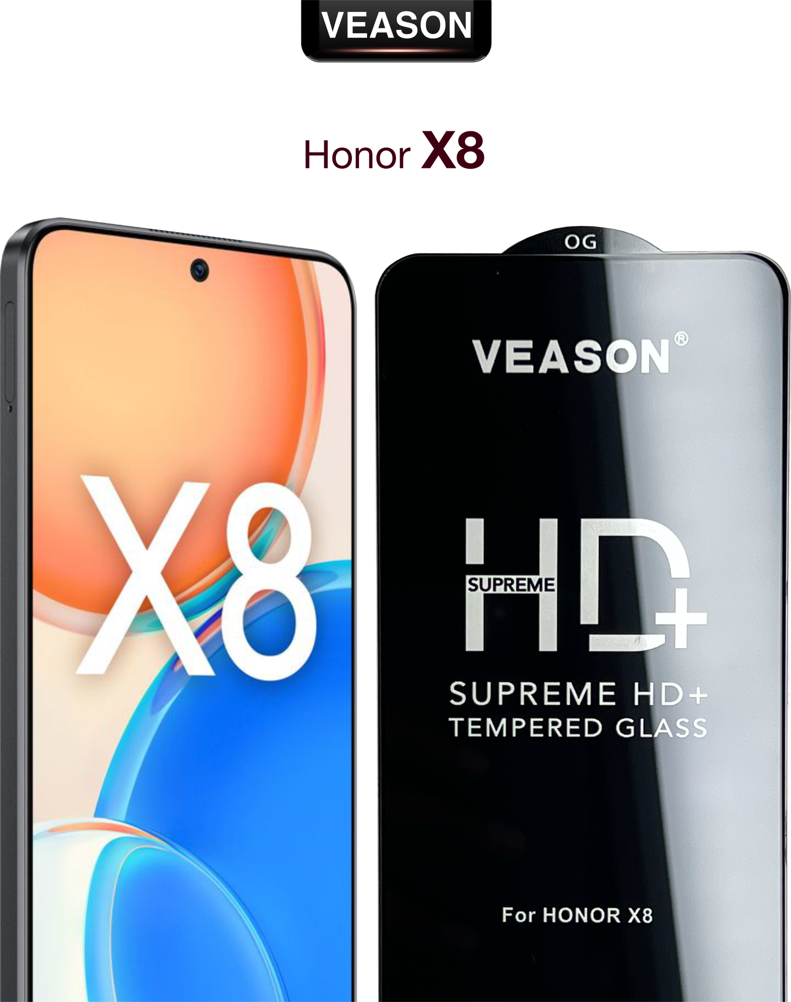 Защитное стекло VEASON для Honor X8 5G / 6.7 дюйма (с олеофобным покрытием на хонор икс 8 5 джи)