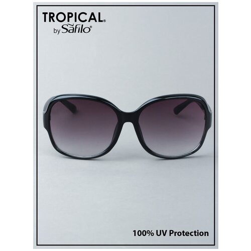 фото Солнцезащитные очки tropical, стрекоза, оправа: пластик, градиентные, с защитой от уф, для женщин, серый