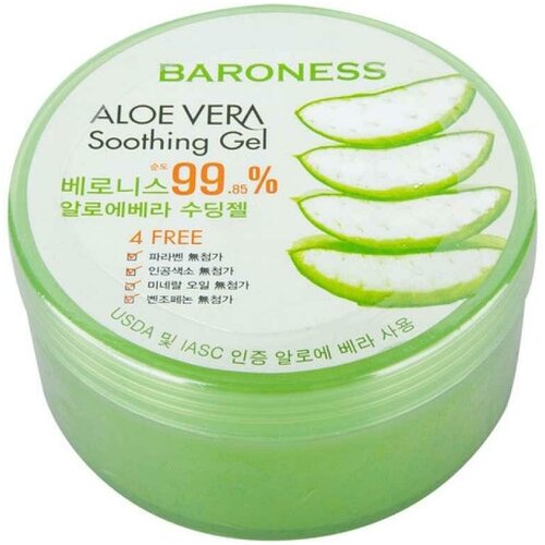 BARONESS Многофункциональный гель для лица и тела с 99% содержанием экстрактов алоэ, 300 мл