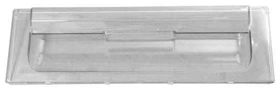 Панель ящика холодильника Ariston, Indesit, Stinol, прозрачная, узкая, 257133 - фотография № 2