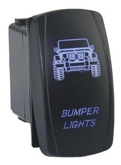 Выключатель оптики на бампере BUMPER LIGHTS синяя