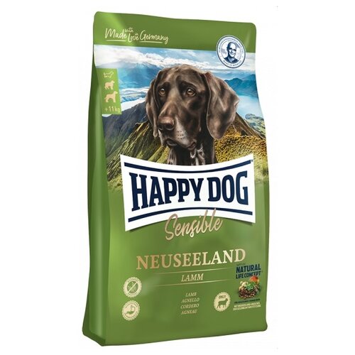 Сухой корм Happy Dog Суприм Новая Зеландия Корм для собак с пищевой непереносимостью Ягненок/рис 2,8 кг