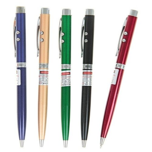 Ручка-фонарик «Лазер», цвета микс(24 шт.) лазер кусь на счастье цвета микс