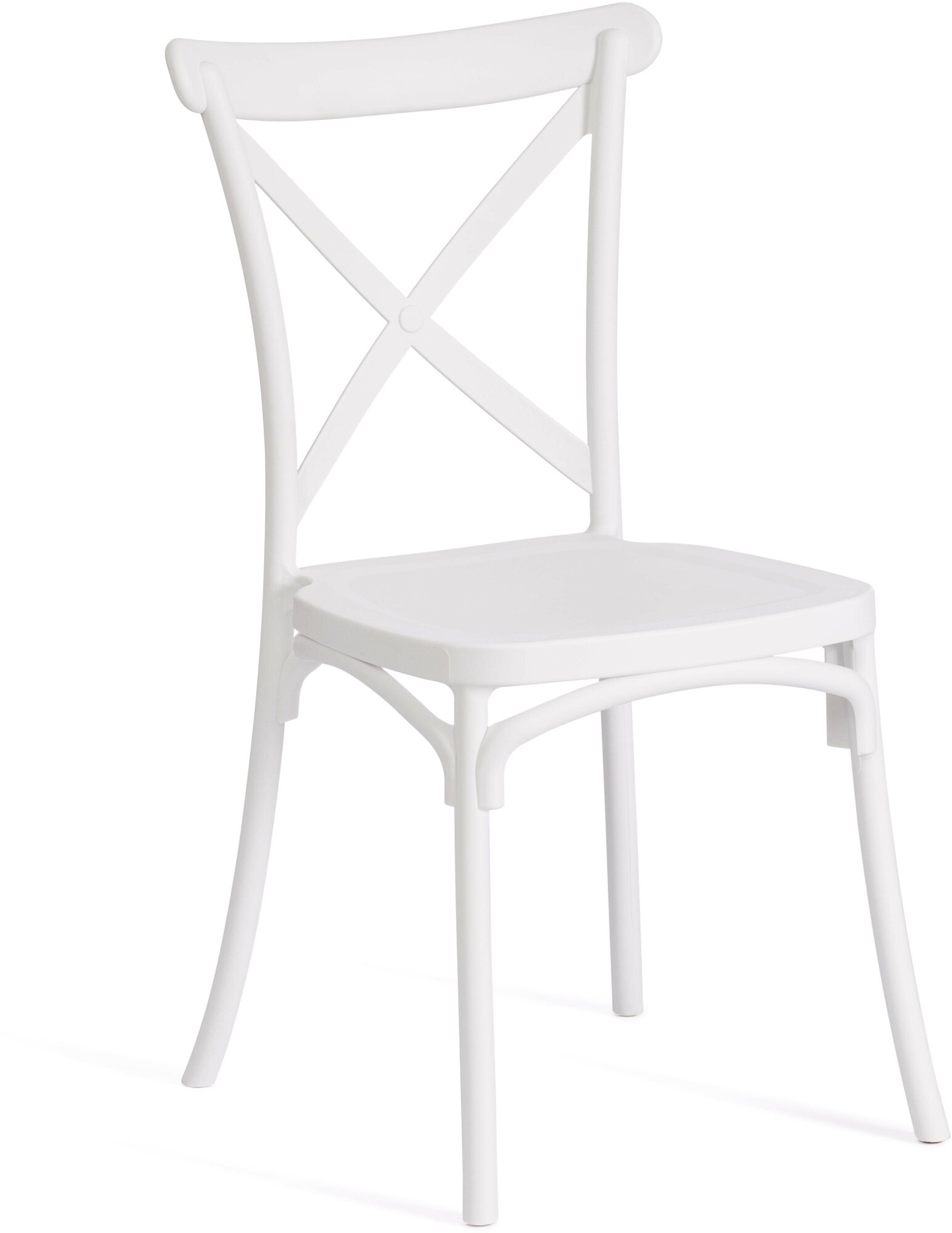 Комплект стульев для кухни TetChair CROSS, пластик, белый, 2шт