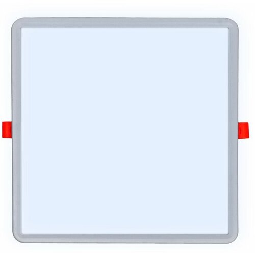 Светодиодная панель встраиваемая с регулировкой под посадочное отверстие, 20Вт, 230В/50Гц, 1500лм, 6500К, 230х230х24мм, квадратная, драйвер на корпусе