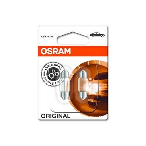 Лампа 12V C10W SV8.5-8 31мм двухцокольная блистер (2шт.) OSRAM 6438-02B