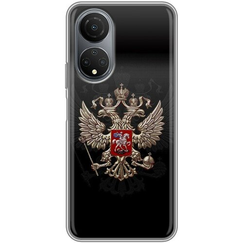 Дизайнерский силиконовый чехол для Хуавей Хонор Х7 / Huawei Honor X7 Герб России силиконовый чехол на honor x7 хонор х7 с 3d принтом pixel pikachu прозрачный