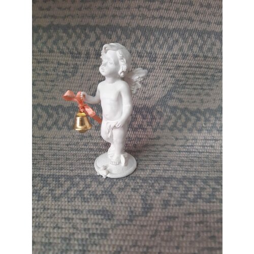Ангел с колокольчиком, фигурка интерьерная, декоративное украшение, оберег.