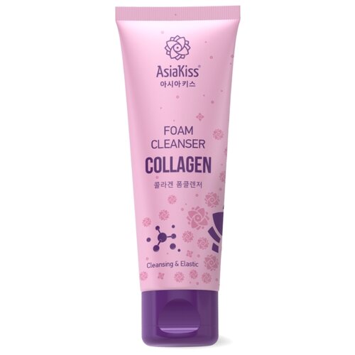 фото Asiakiss пенка для умывания с коллагеном collagen foam cleanser, 180 мл